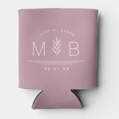 植物茎結婚モノグラム |マウーブ 缶クーラー (正面)