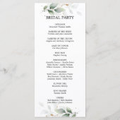 植物葉葉金ゴールド式 プログラム (裏面)