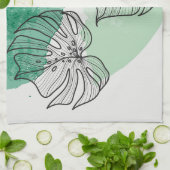 植物葉 キッチンタオル (折り畳み)