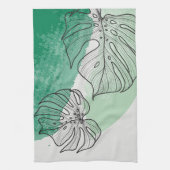 植物葉 キッチンタオル (縦)