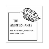 植物葉 セルフインキングスタンプ (デザイン)