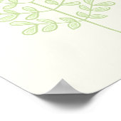 植物葉 ポスター (角)