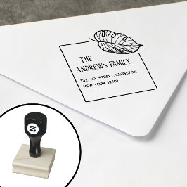 植物葉 ラバースタンプ