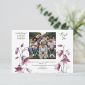 植物葬モダン葬 サンキューカード (スタンド正面)