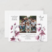 植物葬モダン葬 サンキューカード (正面/裏面)