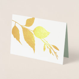 植物葬儀サンキューカード 箔カード