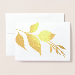 植物葬儀サンキューカード 箔カード