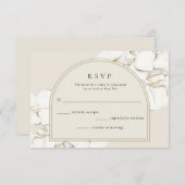 植物蘭フローラ結婚ズ 出欠カード (正面/裏面)