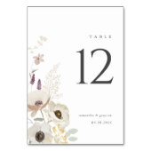 植物表結婚番カード テーブルナンバー (正面)