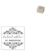 植物製スタイリッシュ手作り ラバースタンプ (押印)