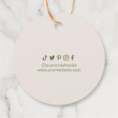 植物製モダン品包装つるラベル フェイバータグ (裏面)