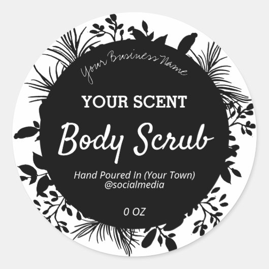 植物製素晴らし品ラベル ラウンドシール (正面)