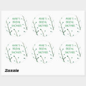 植物要素ブライダルシャワーシール ラウンドシール (シート)