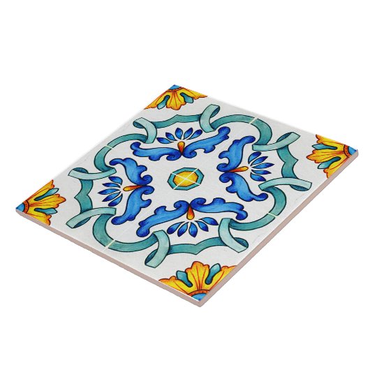 植物観賞用地中海の タイル (側面)