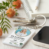 植物記念エレガントギフトキーチェーン キーホルダー (正面右)