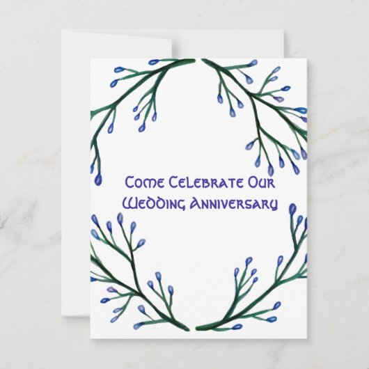 植物記念日招待状 招待状 (正面)