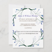 植物記念日招待状 招待状 (裏面)