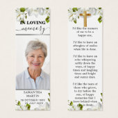 植物記念葬式しおり (正面&裏面)