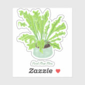 植物誇りを持った母 – 鳥の巣のシダのカットカスタム。 シール (シート)