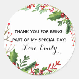 植物誕生日の赤ちゃんシャワーのギフトお願いラベル ラウンドシール