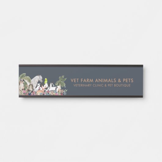 植物農場動物猫犬鳥ペット サインプレート (正面)