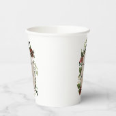 植物農家の素朴な木結婚切り 紙コップ (左)