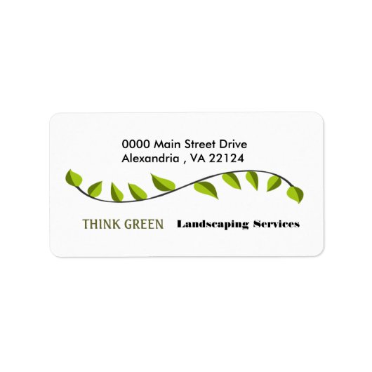 植物農業植オーガニック物造園 ラベル (正面)