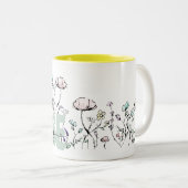 植物野お洒落生花放射線学ナース ツートーンマグカップ (正面右)