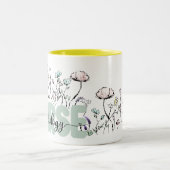 植物野お洒落生花放射線学ナース ツートーンマグカップ (中央)