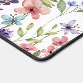 植物野草名モノグラムホワイト デスクマット (コーナー)