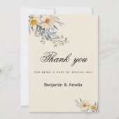 植物野草園フローラ有難う 招待状 (正面)