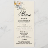 植物野草園フローラ結婚ズメニュー プログラム (正面)