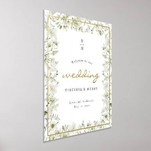 植物金箔ポスター 箔ポスター (レイダウン)