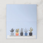 植物鉢植え植物名座席表 プレイスカード (外部開封)