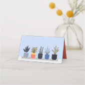 植物鉢植え植物名座席表 プレイスカード (正面)