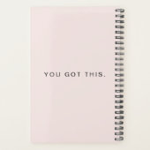 植物開花ヴィンテージバラモノグラムプランナー プランナー手帳 (裏面)