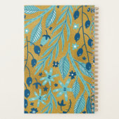 植物離れ金ゴールド黄金新年 プランナー手帳 (裏面)