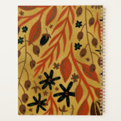 植物離れ金ゴールド黄金新年 プランナー手帳 (裏面)