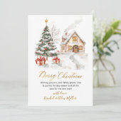 植物非モダン写真クリスマスツリー シーズンカード (スタンド正面)