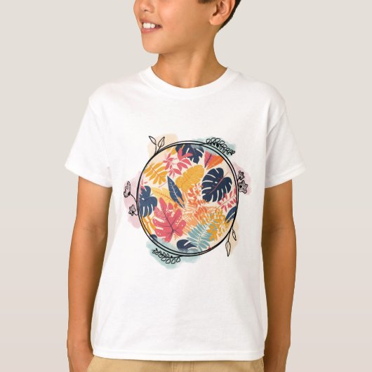 植物風 Tシャツ (正面)