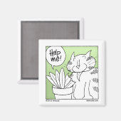植物食い猫 マグネット (正面/裏面)