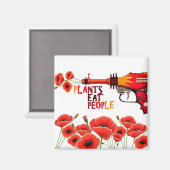 植物食べ人の磁石 マグネット (正面/裏面)