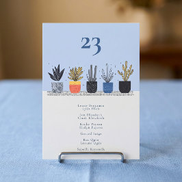 植物館植物台数表 招待状