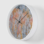 《植物》アスペンと雪 |コロラド州，ロッキー山脈 壁時計 (傾斜)