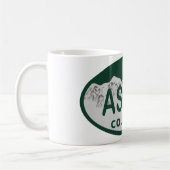 《植物》アスペンのコロラド州のナンバープレート コーヒーマグカップ (左)