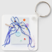 《植物》アスペンのティンカーアート キーホルダー (裏面)