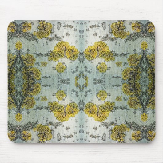 《植物》アスペンの実在木の樹皮の写真 – Natural Amulet マウスパッド (正面)