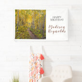 《植物》アスペンの木々の森のバナー 横断幕 (インサイチュ)