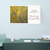 《植物》アスペンの木々の森のバナー 横断幕 (トレードショー)