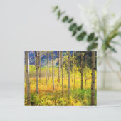 《植物》アスペンの木々の秋のロッキー ポストカード (スタンド正面)